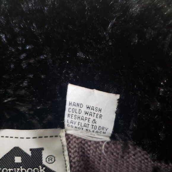 Vintage 90s Storybook Knits Purple Floral Embroidered Cardigan Sweater Size M - Picture 6 of 6